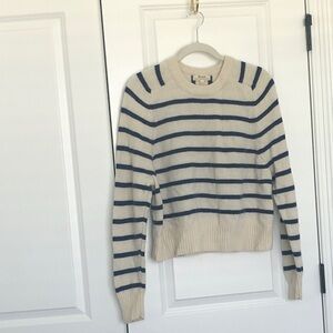Madewell Navy and Cream Striped Sweater